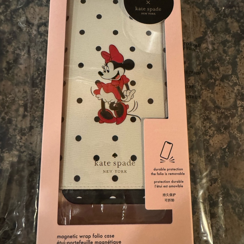 Disney X Kate Spade iPhone 13 Pro Max folio credit card case